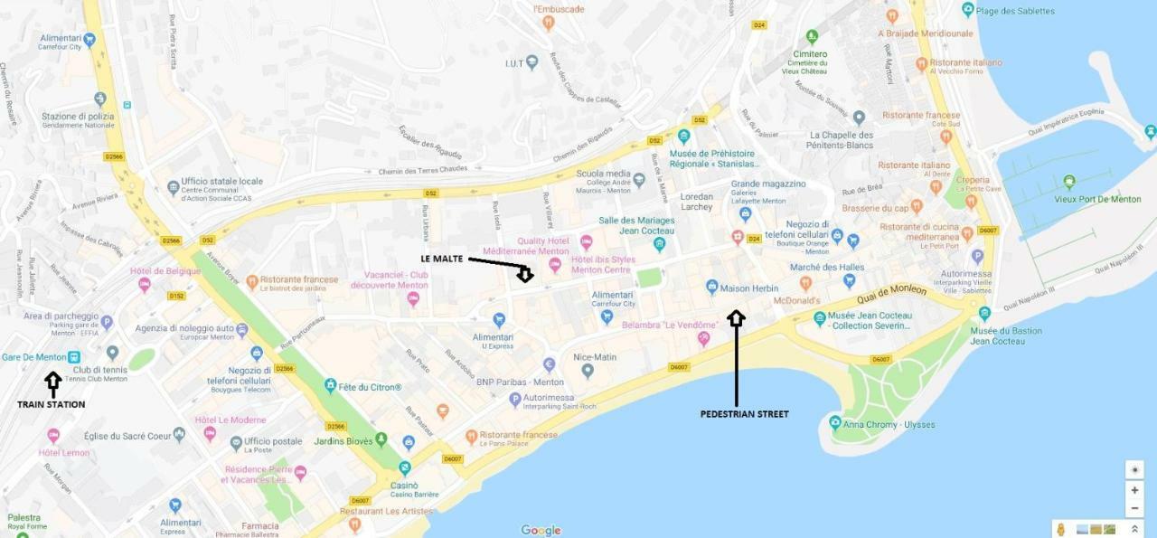 Apartament Le Malte Mentona Zewnętrze zdjęcie